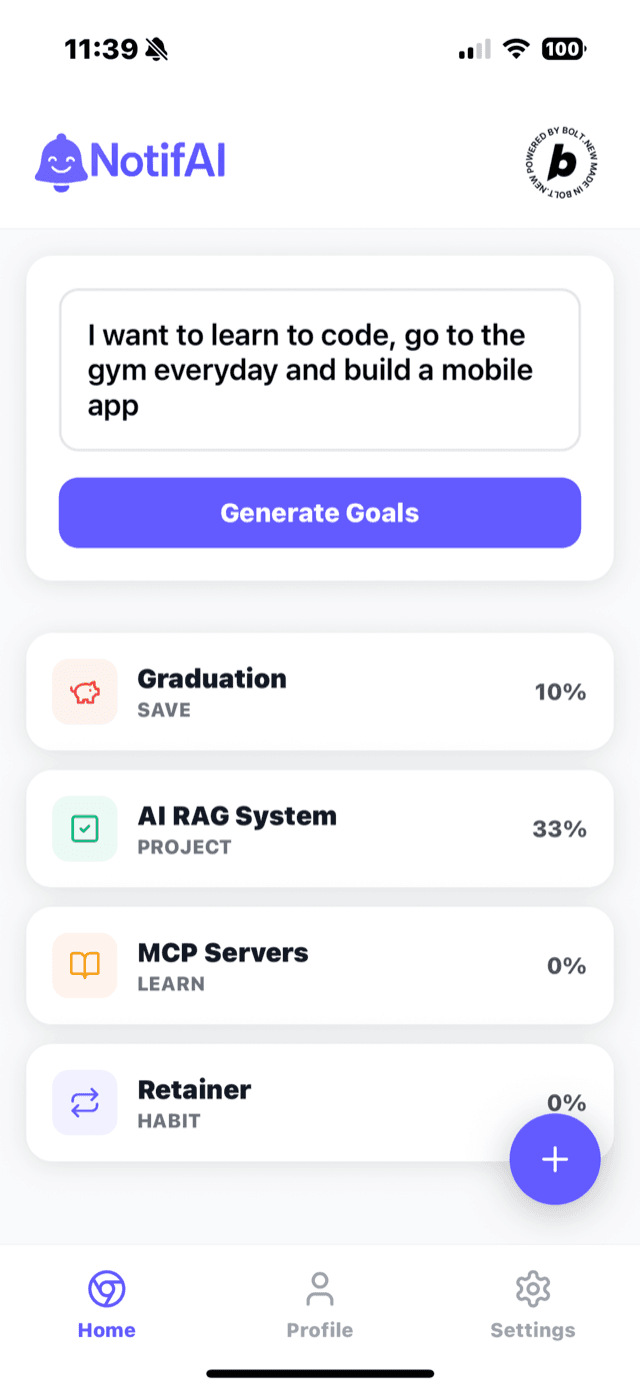 NotifAI screen 2